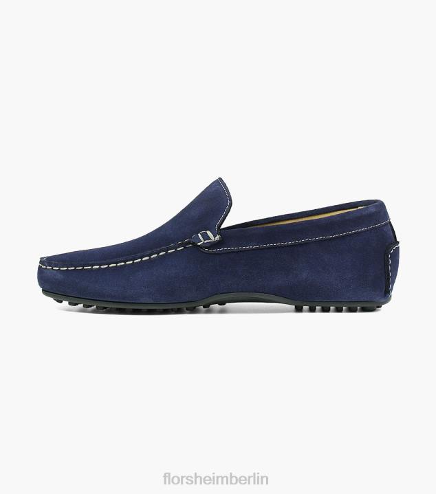 D280264 Indigo Schuhwerk Männer Florsheim Navono Moc-Toe-Slipper im venezianischen Stil