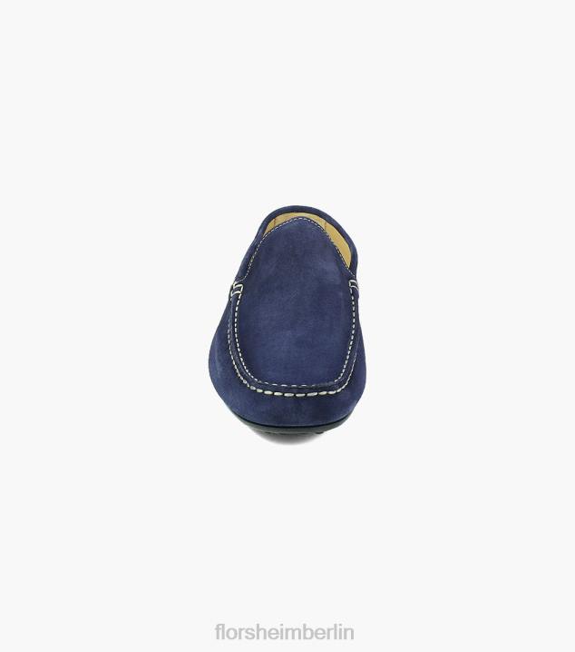 D280264 Indigo Schuhwerk Männer Florsheim Navono Moc-Toe-Slipper im venezianischen Stil