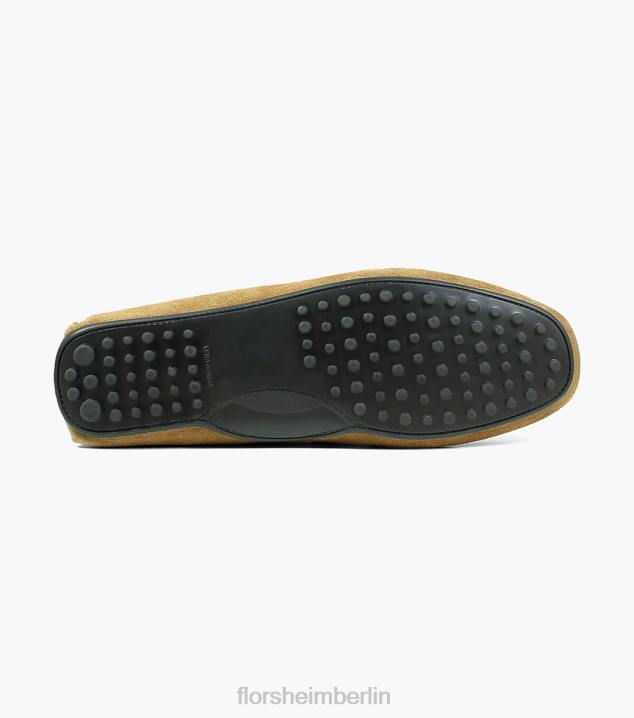 D280265 bräunen Schuhwerk Männer Florsheim Navono Moc-Toe-Slipper im venezianischen Stil