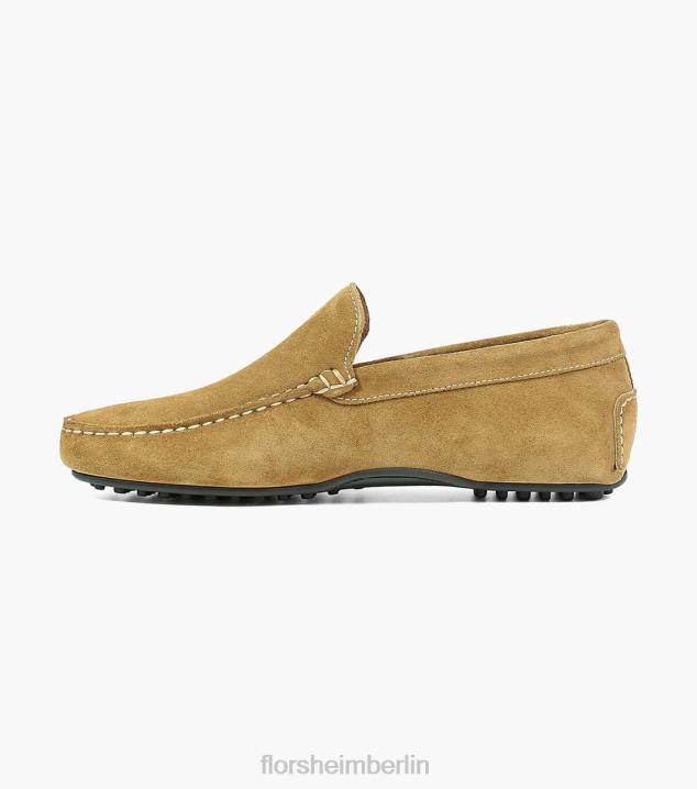 D280265 bräunen Schuhwerk Männer Florsheim Navono Moc-Toe-Slipper im venezianischen Stil