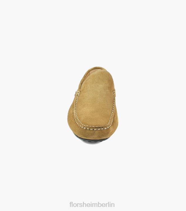 D280265 bräunen Schuhwerk Männer Florsheim Navono Moc-Toe-Slipper im venezianischen Stil