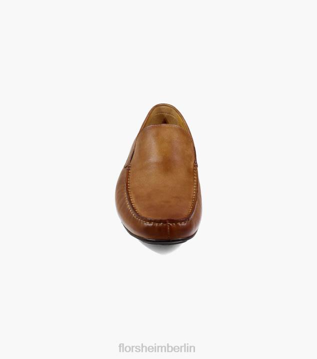 D280279 Cognac Schuhwerk Männer Florsheim Dubino Moc-Toe-Slipper im venezianischen Stil