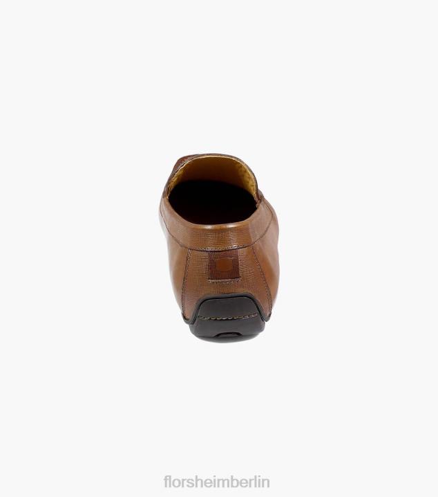 D280279 Cognac Schuhwerk Männer Florsheim Dubino Moc-Toe-Slipper im venezianischen Stil