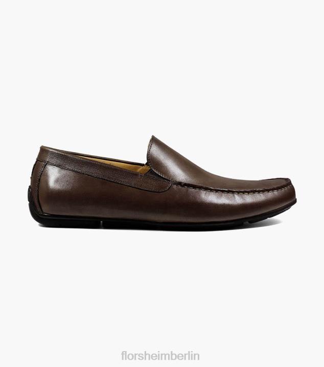 D280280 braun Schuhwerk Männer Florsheim Dubino Moc-Toe-Slipper im venezianischen Stil