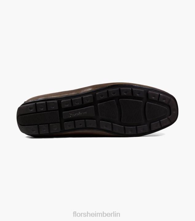 D280280 braun Schuhwerk Männer Florsheim Dubino Moc-Toe-Slipper im venezianischen Stil
