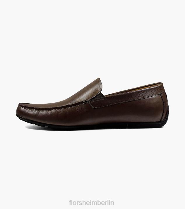 D280280 braun Schuhwerk Männer Florsheim Dubino Moc-Toe-Slipper im venezianischen Stil