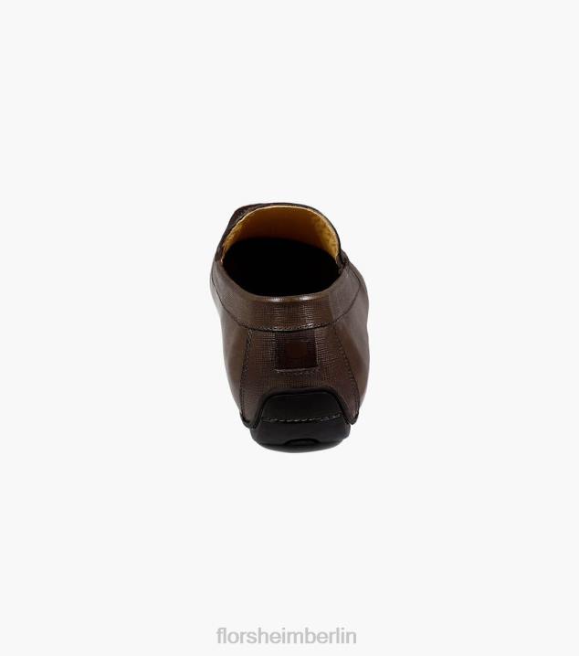 D280280 braun Schuhwerk Männer Florsheim Dubino Moc-Toe-Slipper im venezianischen Stil