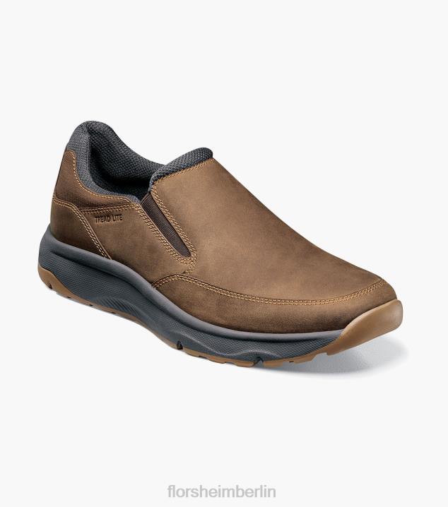 D280307 braunes Ch Schuhwerk Männer Florsheim Tread Lite 1 Moc Toe Slip-On
