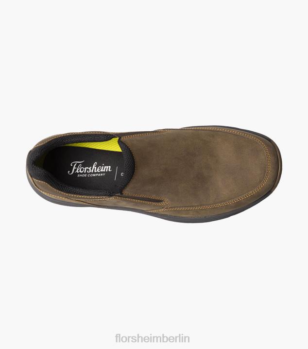 D280307 braunes Ch Schuhwerk Männer Florsheim Tread Lite 1 Moc Toe Slip-On