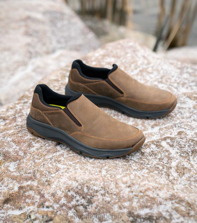 D280307 braunes Ch Schuhwerk Männer Florsheim Tread Lite 1 Moc Toe Slip-On