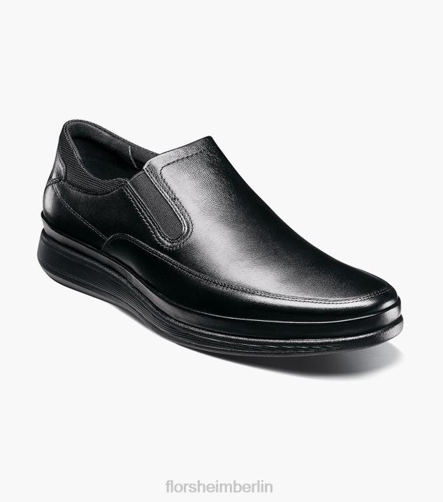 D280328 Schwarz Schuhwerk Männer Florsheim Motion Moc-Toe zum Hineinschlüpfen