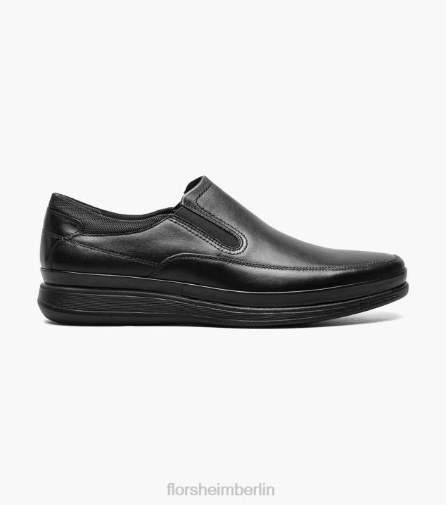 D280328 Schwarz Schuhwerk Männer Florsheim Motion Moc-Toe zum Hineinschlüpfen