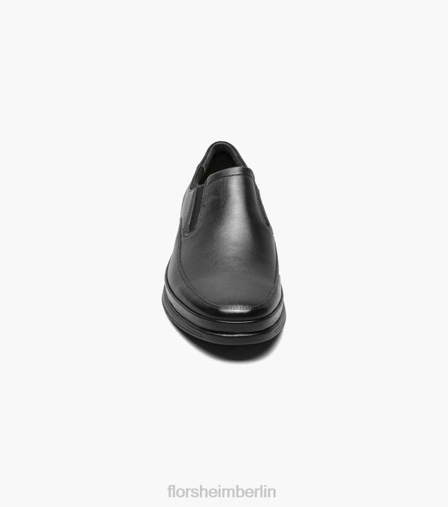 D280328 Schwarz Schuhwerk Männer Florsheim Motion Moc-Toe zum Hineinschlüpfen