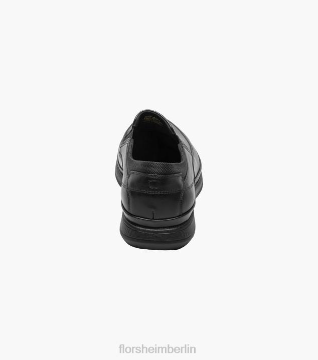 D280328 Schwarz Schuhwerk Männer Florsheim Motion Moc-Toe zum Hineinschlüpfen