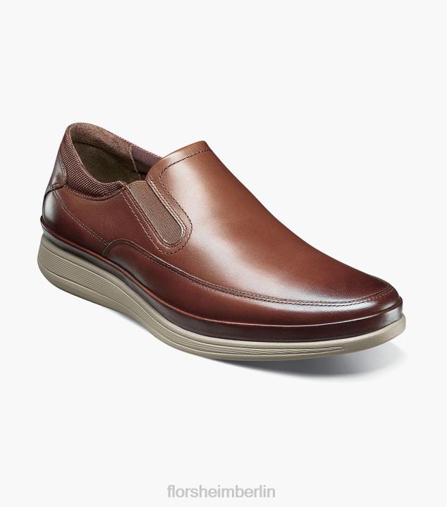 D280329 Cognac Schuhwerk Männer Florsheim Motion Moc-Toe zum Hineinschlüpfen