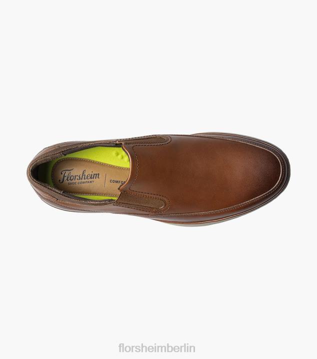 D280329 Cognac Schuhwerk Männer Florsheim Motion Moc-Toe zum Hineinschlüpfen