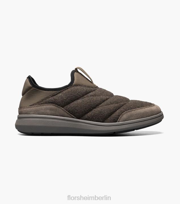 D280341 braun Schuhwerk Männer Florsheim Moc-Toe-Slipper aus Java-Wolle