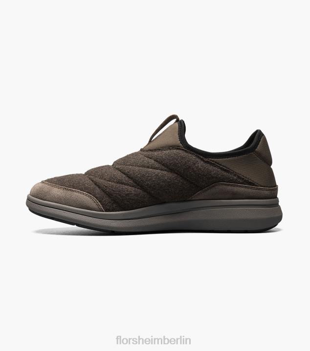 D280341 braun Schuhwerk Männer Florsheim Moc-Toe-Slipper aus Java-Wolle