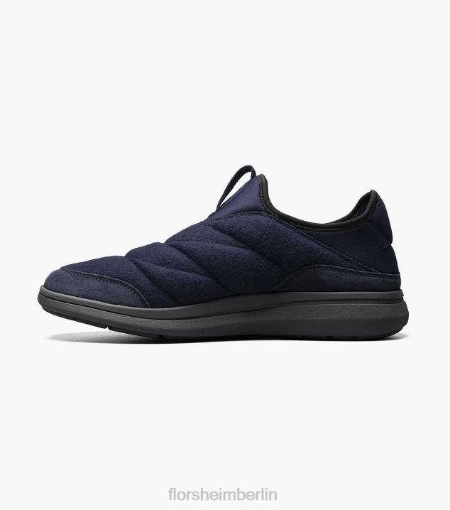 D280342 Marine Schuhwerk Männer Florsheim Moc-Toe-Slipper aus Java-Wolle