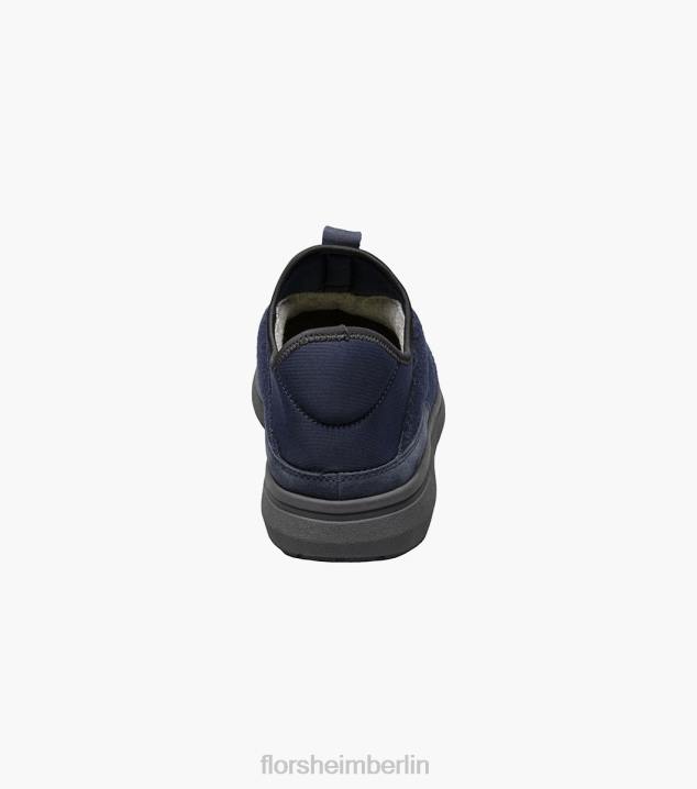 D280342 Marine Schuhwerk Männer Florsheim Moc-Toe-Slipper aus Java-Wolle