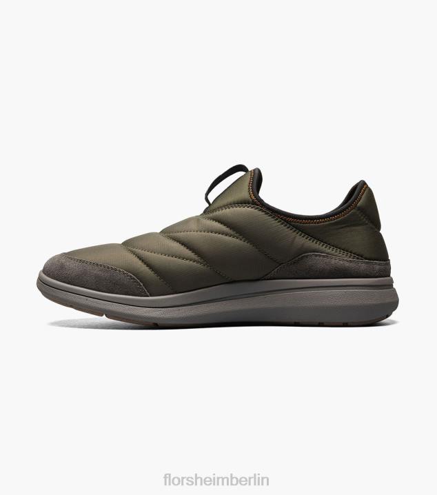 D280344 Olive Schuhwerk Männer Florsheim Java-Nylon-Moc-Toe zum Hineinschlüpfen