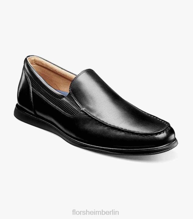 D280352 Schwarz Schuhwerk Männer Florsheim Atlantic Moc Toe Venetian Slip On