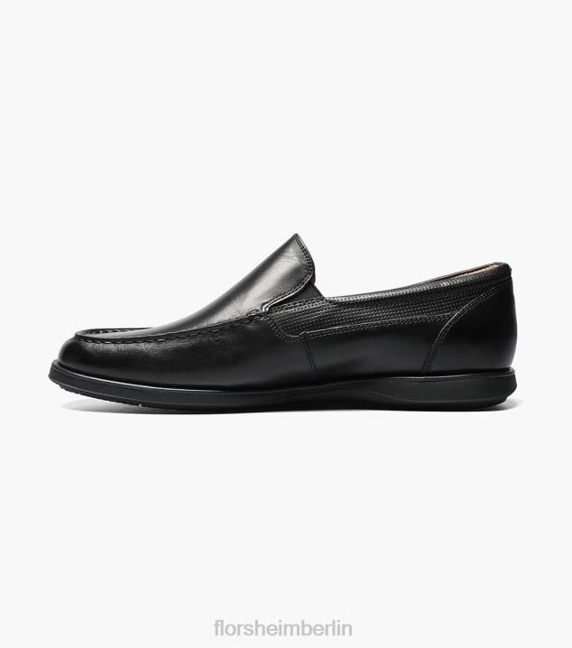 D280352 Schwarz Schuhwerk Männer Florsheim Atlantic Moc Toe Venetian Slip On