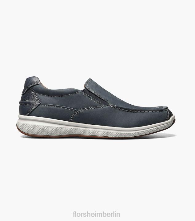 D280357 Indigo Schuhwerk Männer Florsheim Great Lakes Moc-Toe zum Hineinschlüpfen