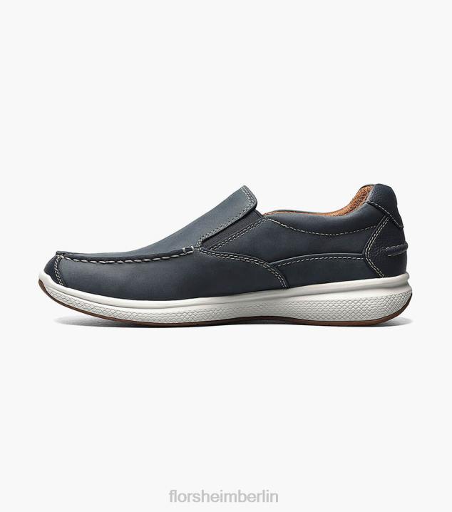 D280357 Indigo Schuhwerk Männer Florsheim Great Lakes Moc-Toe zum Hineinschlüpfen
