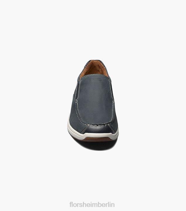 D280357 Indigo Schuhwerk Männer Florsheim Great Lakes Moc-Toe zum Hineinschlüpfen