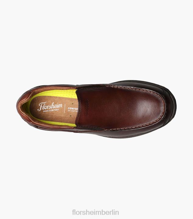 D280358 braun Schuhwerk Männer Florsheim Great Lakes Moc-Toe zum Hineinschlüpfen