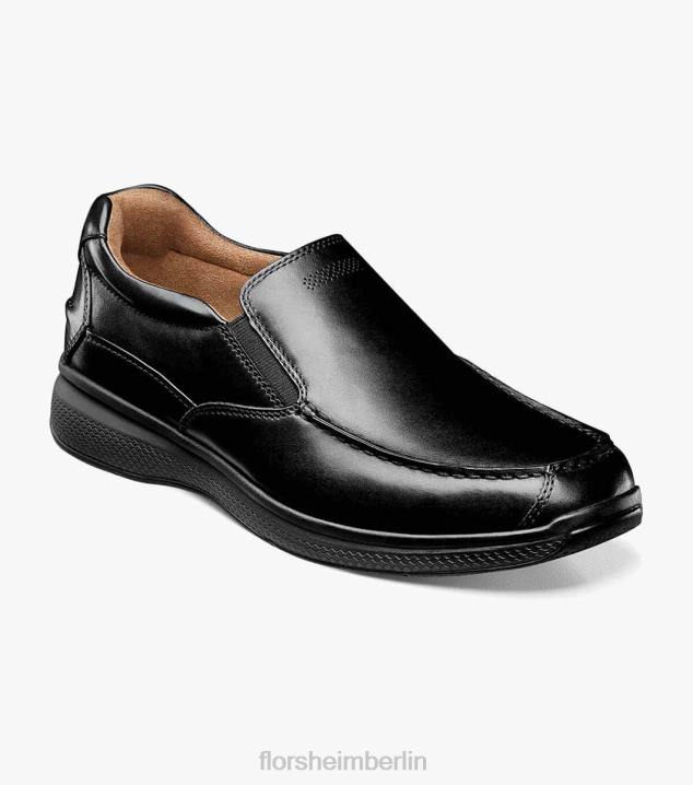 D280360 Schwarz Schuhwerk Männer Florsheim Great Lakes Moc-Toe zum Hineinschlüpfen