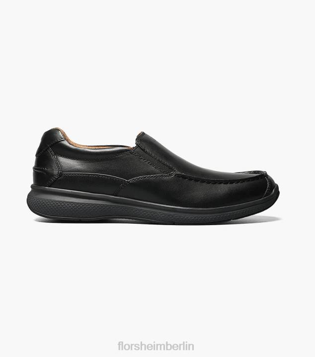 D280360 Schwarz Schuhwerk Männer Florsheim Great Lakes Moc-Toe zum Hineinschlüpfen