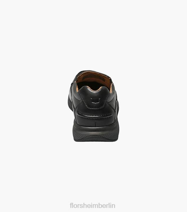 D280360 Schwarz Schuhwerk Männer Florsheim Great Lakes Moc-Toe zum Hineinschlüpfen