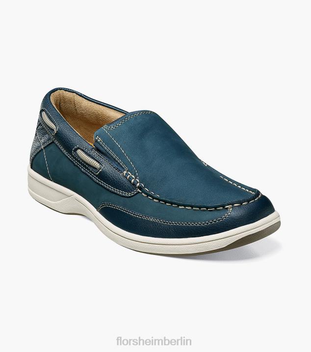 D280361 Marine Schuhwerk Männer Florsheim Moc-Toe-Slipper am Seeufer