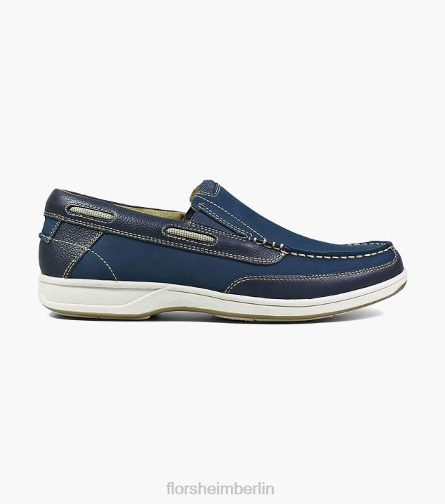 D280361 Marine Schuhwerk Männer Florsheim Moc-Toe-Slipper am Seeufer