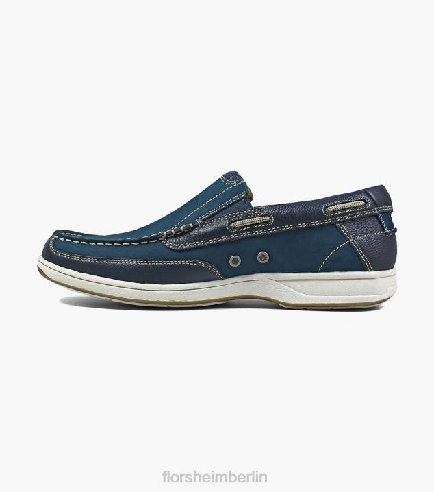 D280361 Marine Schuhwerk Männer Florsheim Moc-Toe-Slipper am Seeufer
