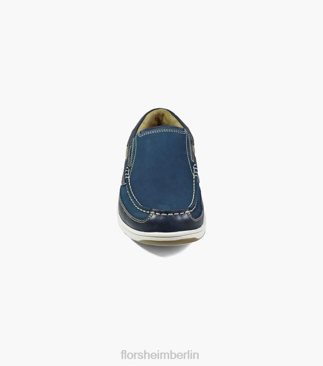 D280361 Marine Schuhwerk Männer Florsheim Moc-Toe-Slipper am Seeufer