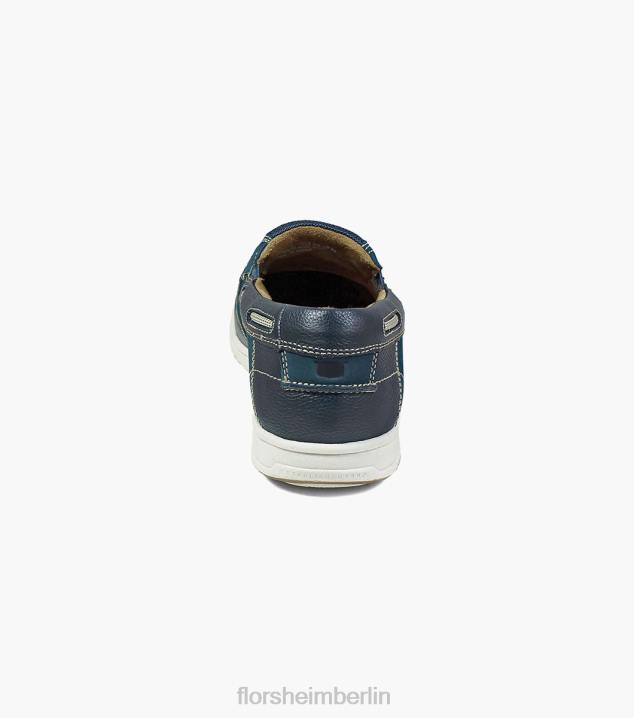 D280361 Marine Schuhwerk Männer Florsheim Moc-Toe-Slipper am Seeufer