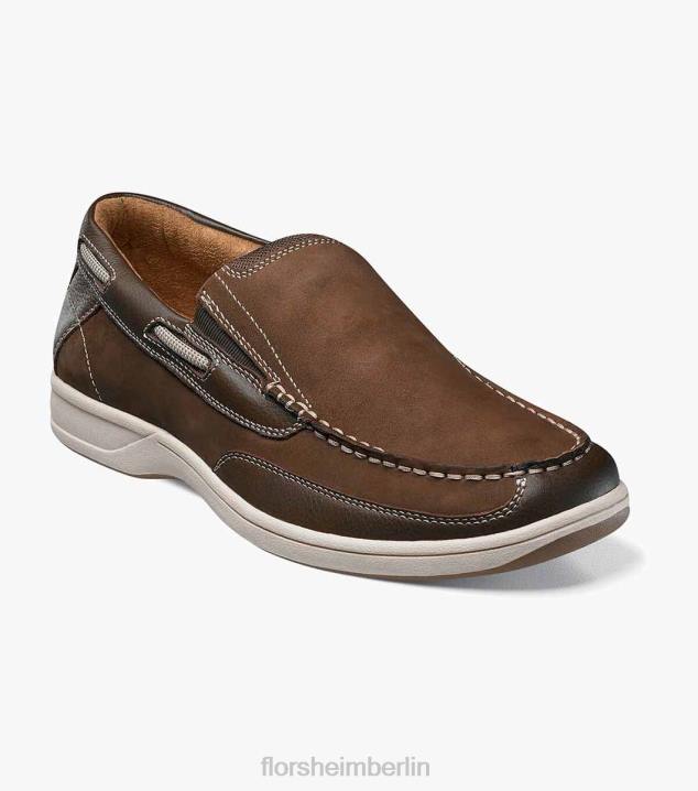 D280362 braun Schuhwerk Männer Florsheim Moc-Toe-Slipper am Seeufer