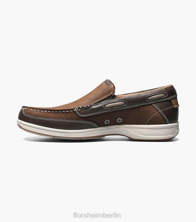 D280362 braun Schuhwerk Männer Florsheim Moc-Toe-Slipper am Seeufer