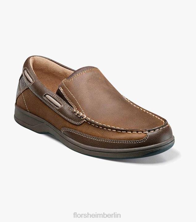 D280363 Stein Schuhwerk Männer Florsheim Moc-Toe-Slipper am Seeufer