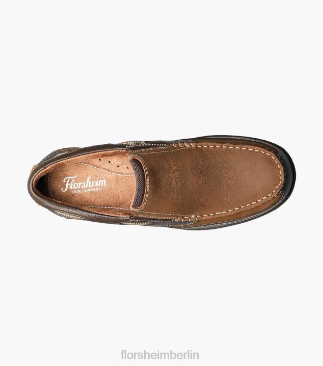 D280363 Stein Schuhwerk Männer Florsheim Moc-Toe-Slipper am Seeufer