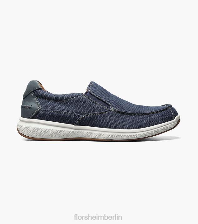 D280382 Marine Schuhwerk Männer Florsheim Great Lakes Canvas-Moc-Toe zum Hineinschlüpfen
