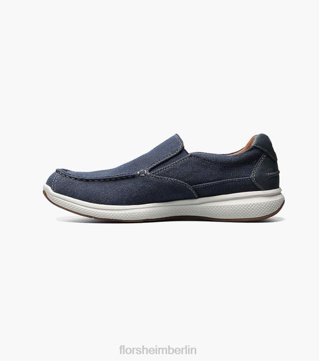 D280382 Marine Schuhwerk Männer Florsheim Great Lakes Canvas-Moc-Toe zum Hineinschlüpfen