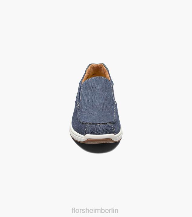 D280382 Marine Schuhwerk Männer Florsheim Great Lakes Canvas-Moc-Toe zum Hineinschlüpfen