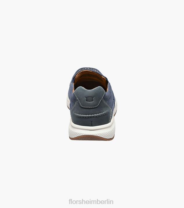 D280382 Marine Schuhwerk Männer Florsheim Great Lakes Canvas-Moc-Toe zum Hineinschlüpfen