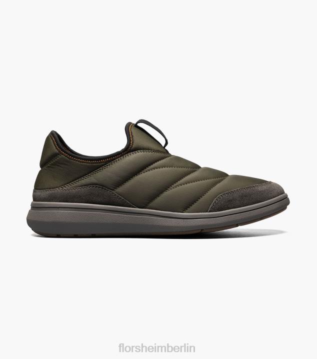 D280399 Olive Schuhwerk Männer Florsheim Sportlicher Moc-Toe-Slipper aus Nylon