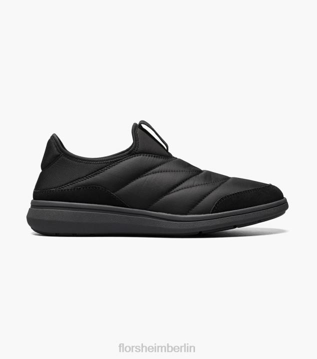 D280400 Schwarz Schuhwerk Männer Florsheim Sportlicher Moc-Toe-Slipper aus Nylon
