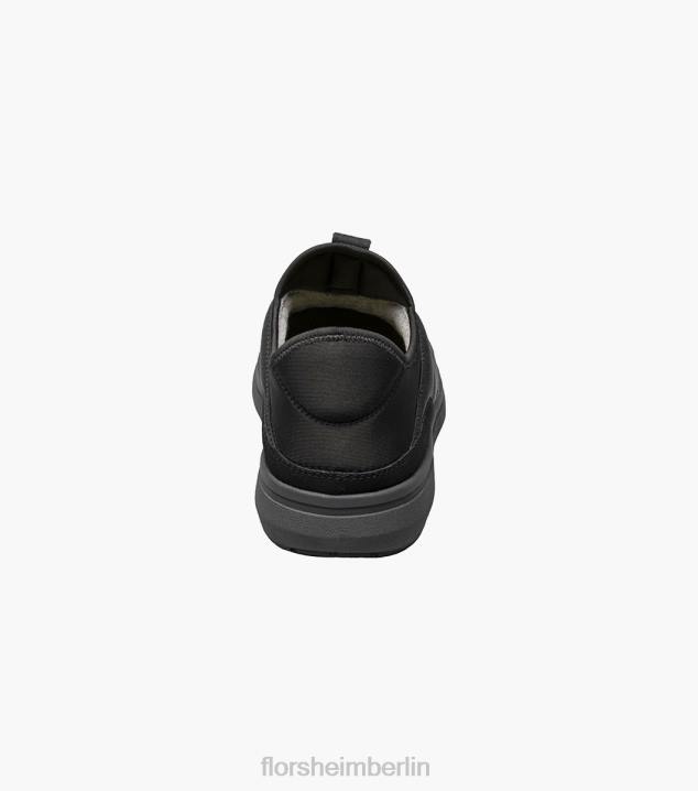 D280400 Schwarz Schuhwerk Männer Florsheim Sportlicher Moc-Toe-Slipper aus Nylon